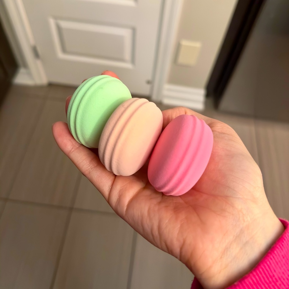 NEW Emily in Paris x Spectrum macaron sponge trio